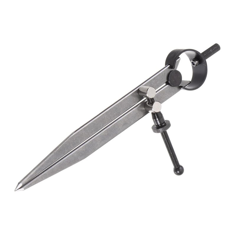Kozelo Spring Joint Caliper - [6 Inch] Carbon Steel Spring Divider Caliper with Solid Nut for Metalworking Drawing Use, Flat Leg - Image 2